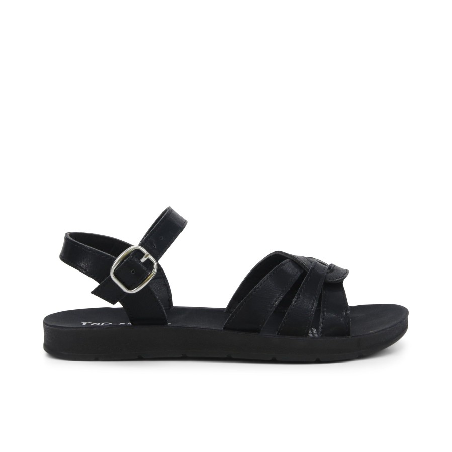 Kids' Number One Shoes Sandals | Myka Junior School Sandals Black