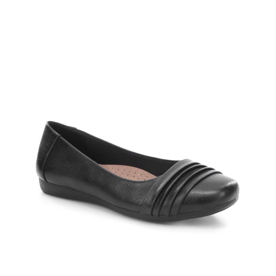 Women'S Number One Shoes Ballet Flats | Grosby Leah Shoes Black