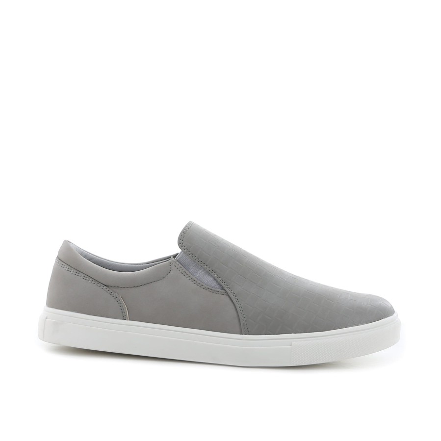 Men'S Number One Shoes Casual | Oakland Slip On Men'S Sneakers Grey