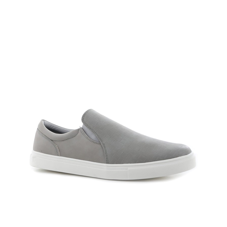 Men'S Number One Shoes Casual | Oakland Slip On Men'S Sneakers Grey