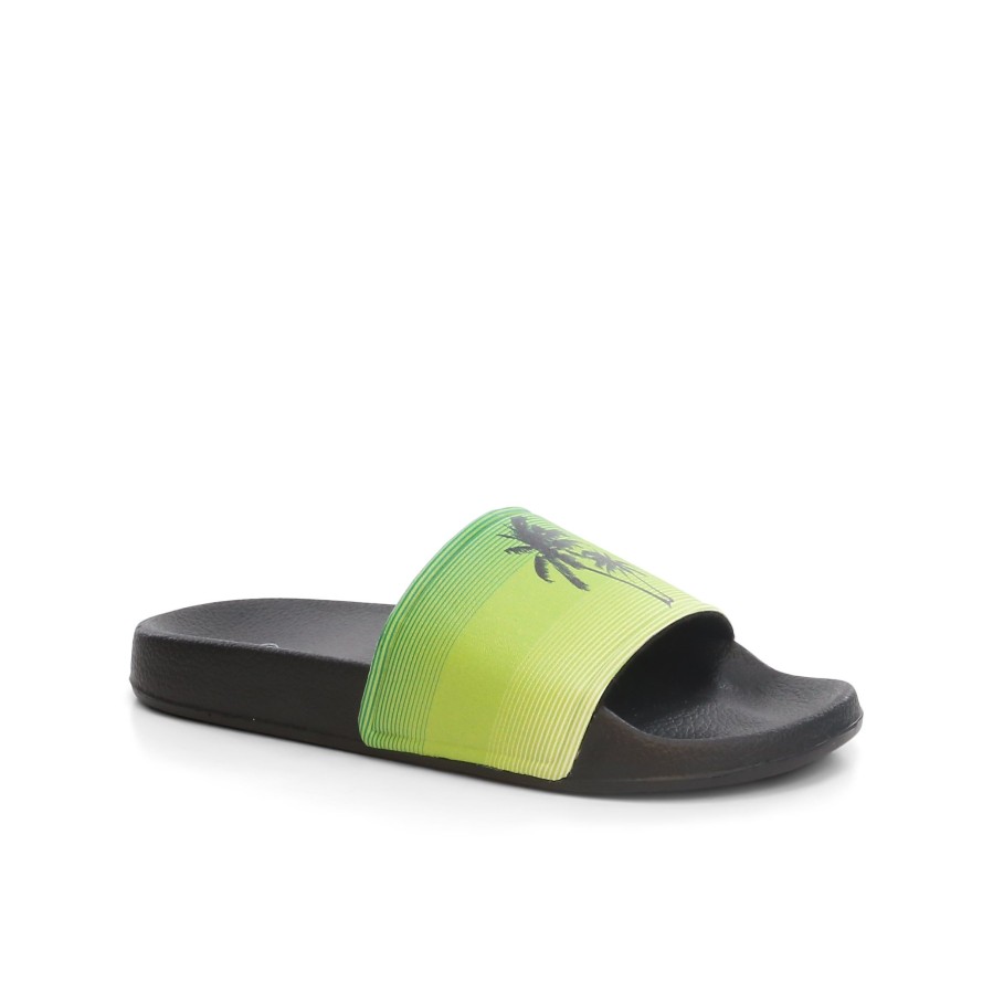 Kids' Number One Shoes Sandals | Palm Kids' Slides Lime